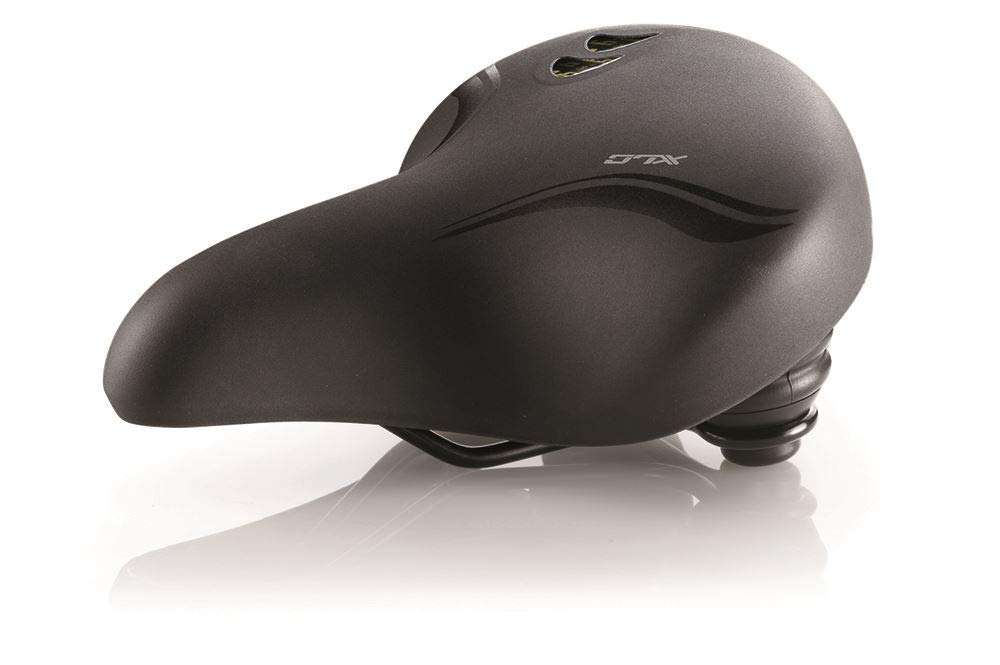 XLC All Season SA-A26 Fahrradsattel (City) // Unisex Schwarz 250x215 mm, Schwarz 250x215 mm