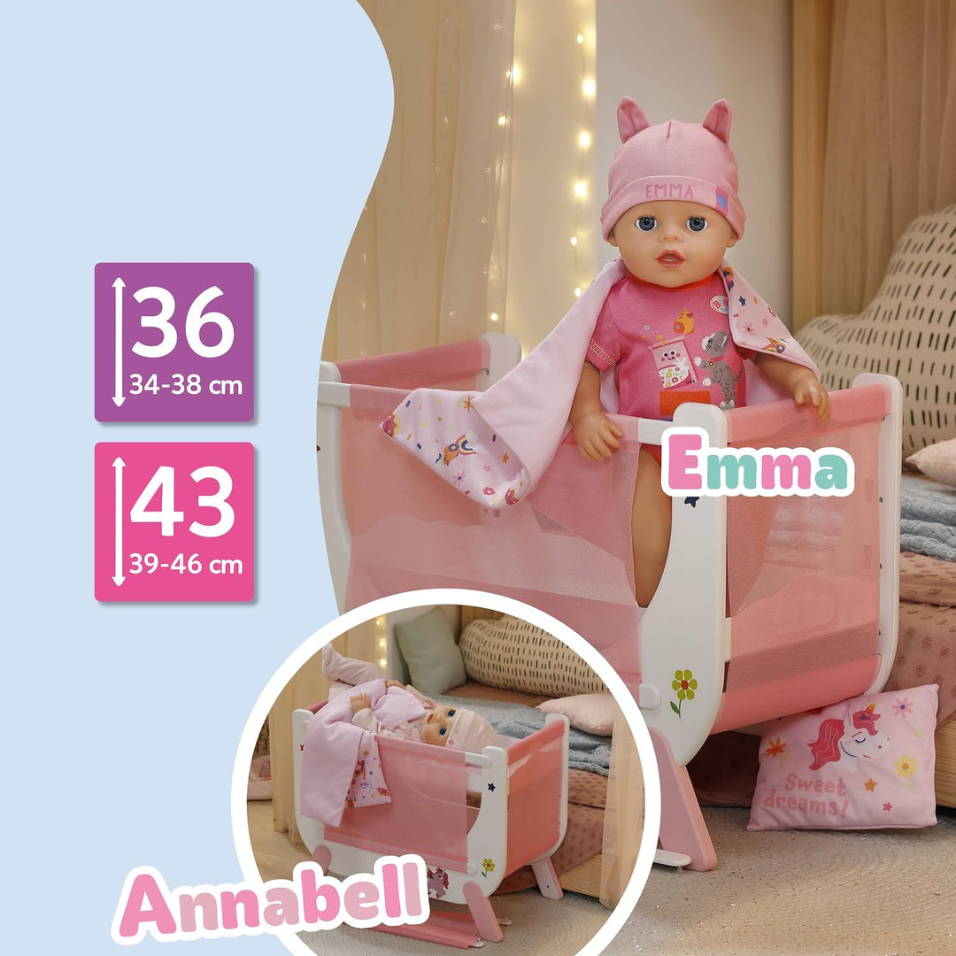 BABY born Beistellbett für 36 und 43 cm Puppen