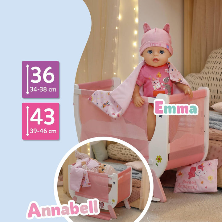 BABY born Beistellbett für 36 und 43 cm Puppen