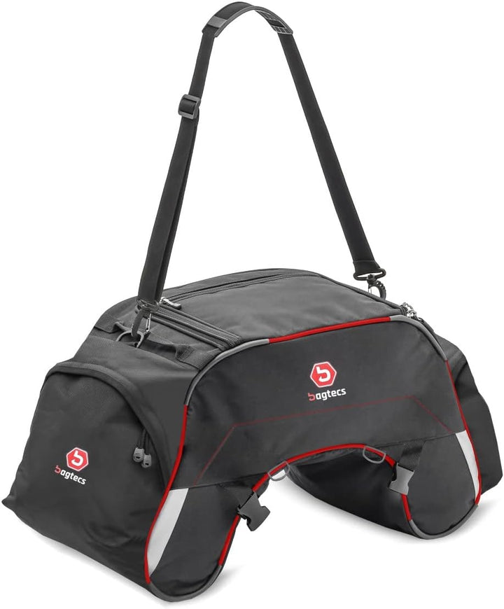 Motorrad Hecktasche Bagtecs WP35 für Beifahrersitz 35 Liter rot