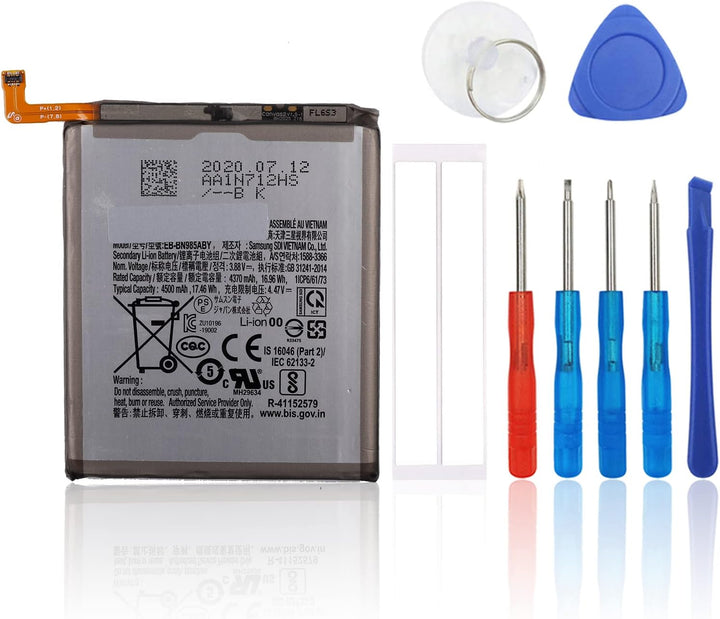 SwarKing Ersatz Akku Kompatibel mit Samsung Galaxy Note20 Ultra EB-BN985ABY with Toolkit