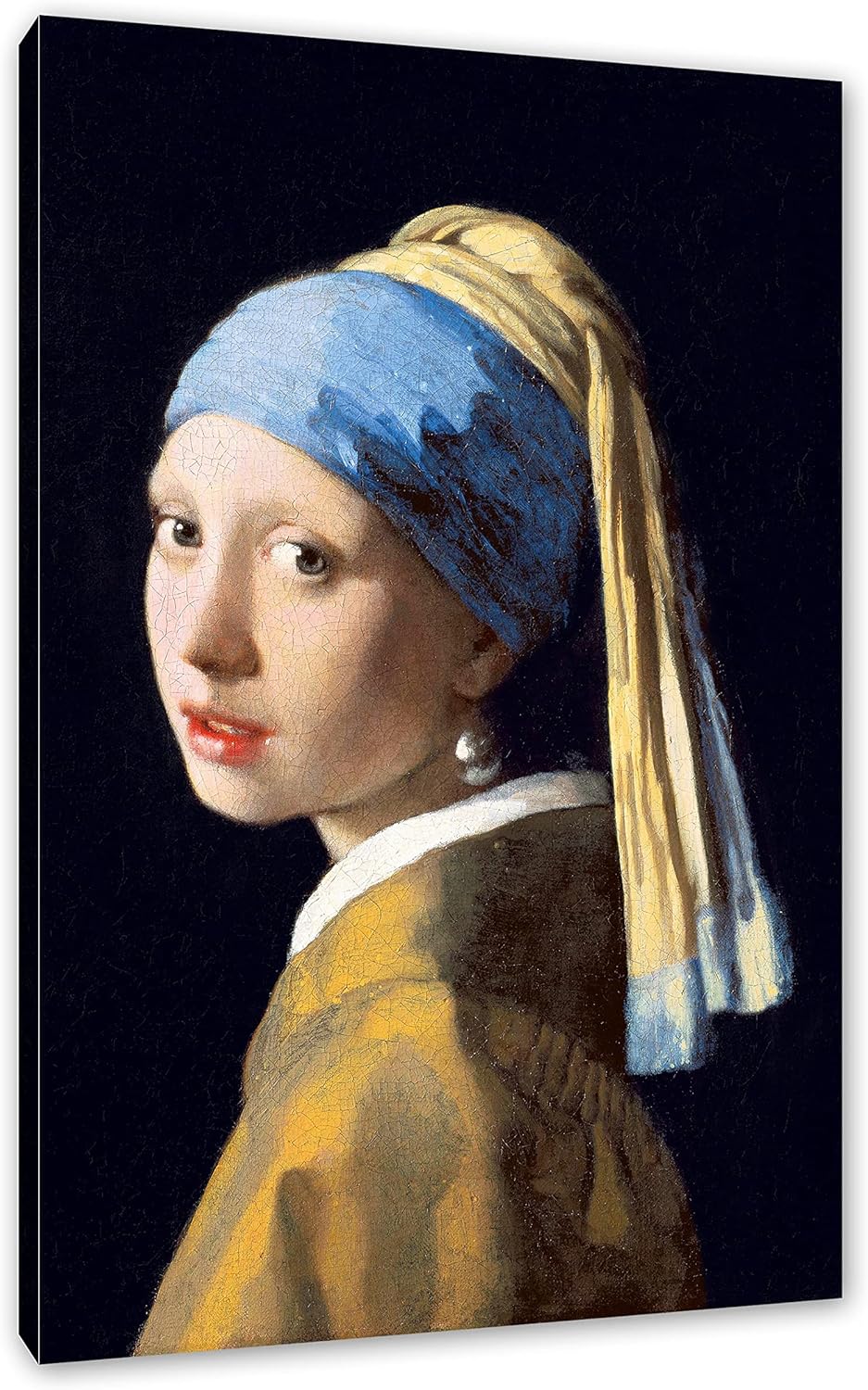 Johannes Vermeer - Mädchen mit dem Perlenohrring als Leinwandbild / Grösse: 100x70 cm / Wandbild / K