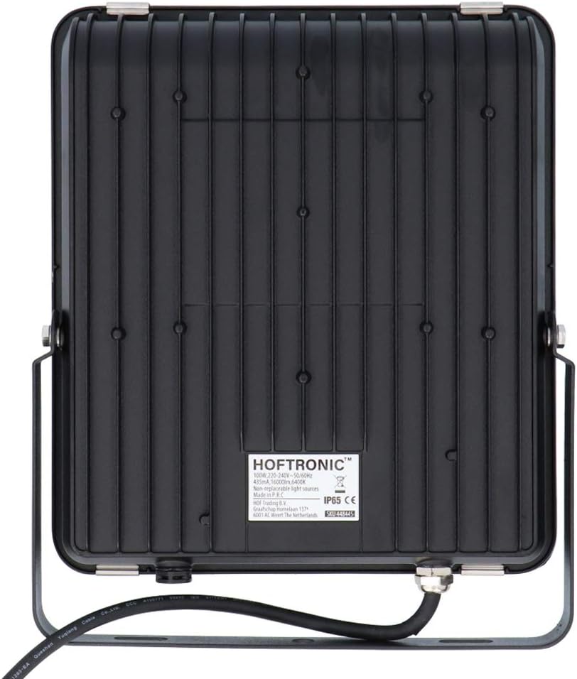 HOFTRONIC - LED Strahler Aussen 100W 16000 Lumen 160lm/W 6400K Kaltweiss LED Flutlicht Aussenleuchte
