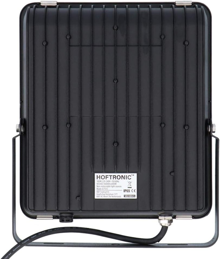 HOFTRONIC - LED Strahler Aussen 100W 16000 Lumen 160lm/W 6400K Kaltweiss LED Flutlicht Aussenleuchte