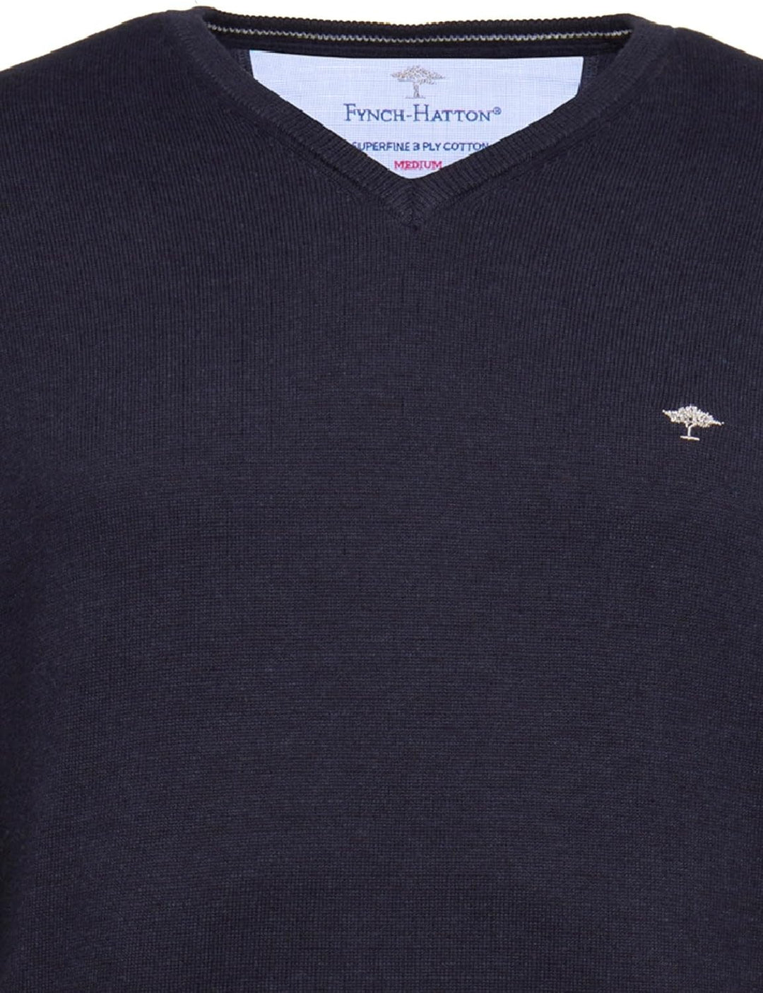 FYNCH-HATTON Herren, V-Neck Pullover S Blau (Navy 690), S Blau (Navy 690)