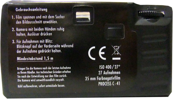 TopShot Love Hearts red Einwegkamera / Hochzeitskamera (27 Fotos, Blitz, 12-er Pack)