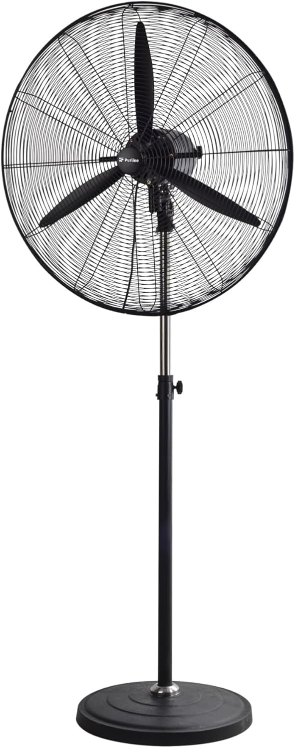 PUR LINE | Industrieller Standventilator mit Kupfermotor und Aluminiumflügeln – 3 Geschwindigkeiten,