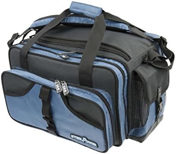 DAM STEELPOWER Blue - Pilk- und Ködertasche, 18 PVC Röhren, 2 Boxen, viele Fächer, Schultergurt, was