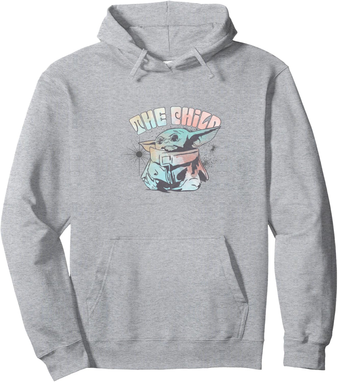 Star Wars: The Mandalorian The Child Tie Dye Retro Pullover Hoodie