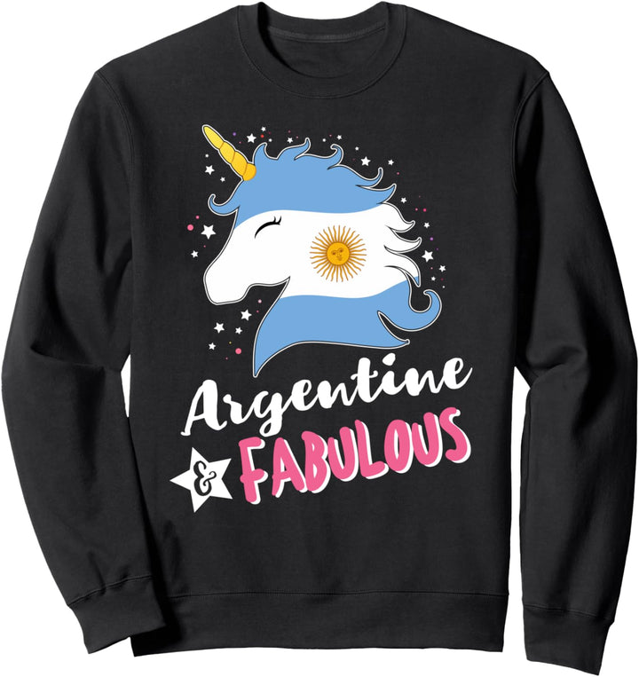 Argentinisches Einhorn Argentinien Flagge Sweatshirt