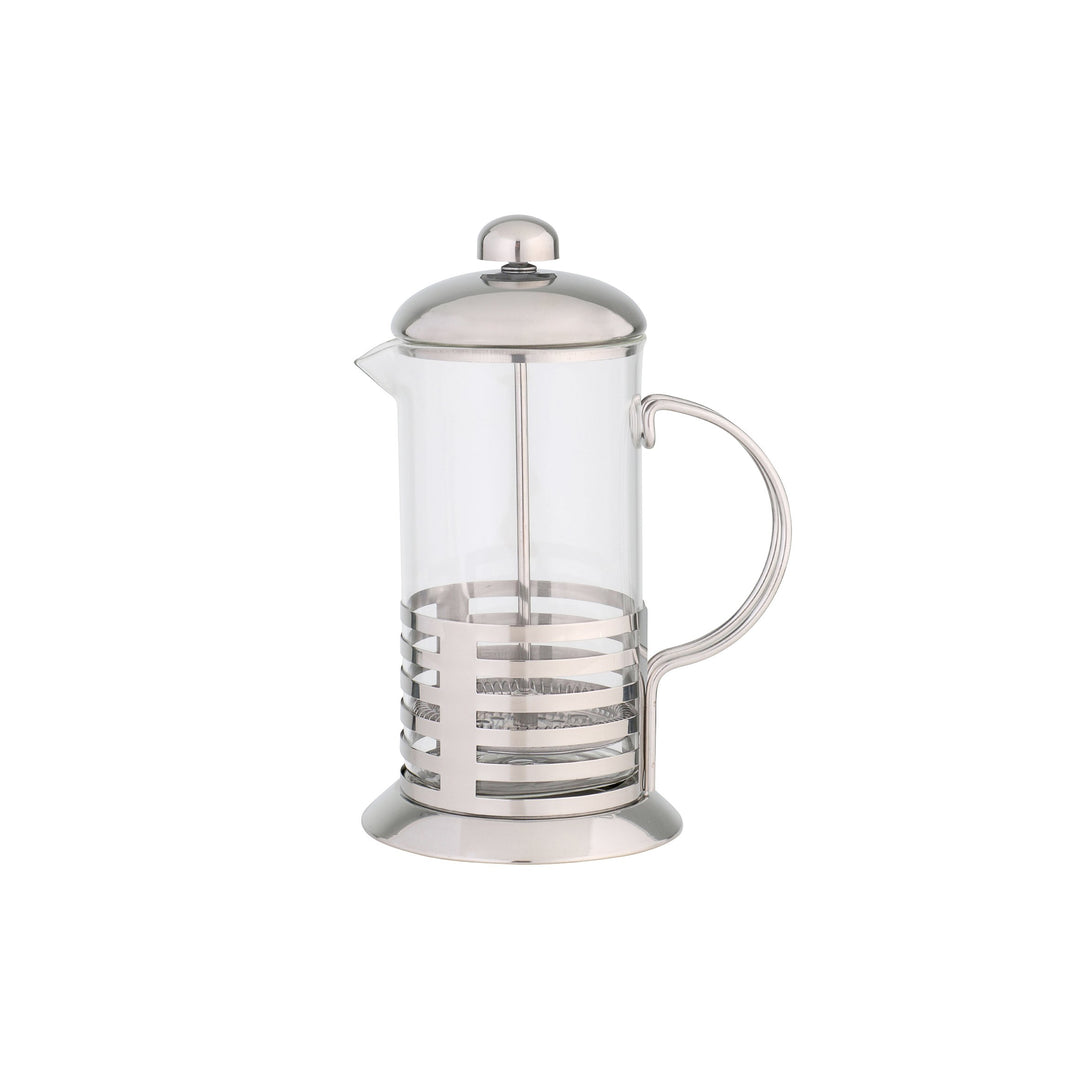 axentia Kaffee- und Teebereiter aus Edelstahl, Pressfilterkanne mit ca. 600 ml Fassungsvermögen, Fre