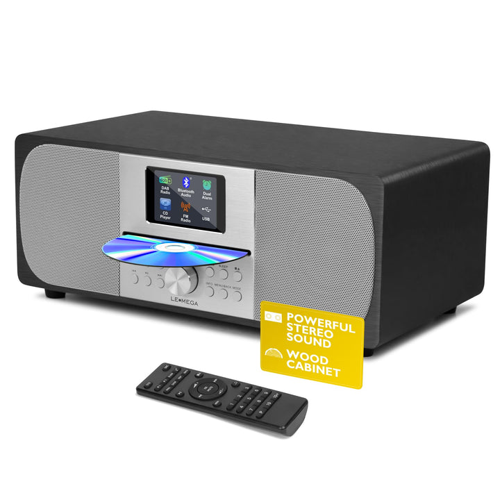 Stereo Digitalradio CD-Player | HiFi-System | DAB+, USB MP3, Bluetooth5.3, UKW | Leistungsstarkes St