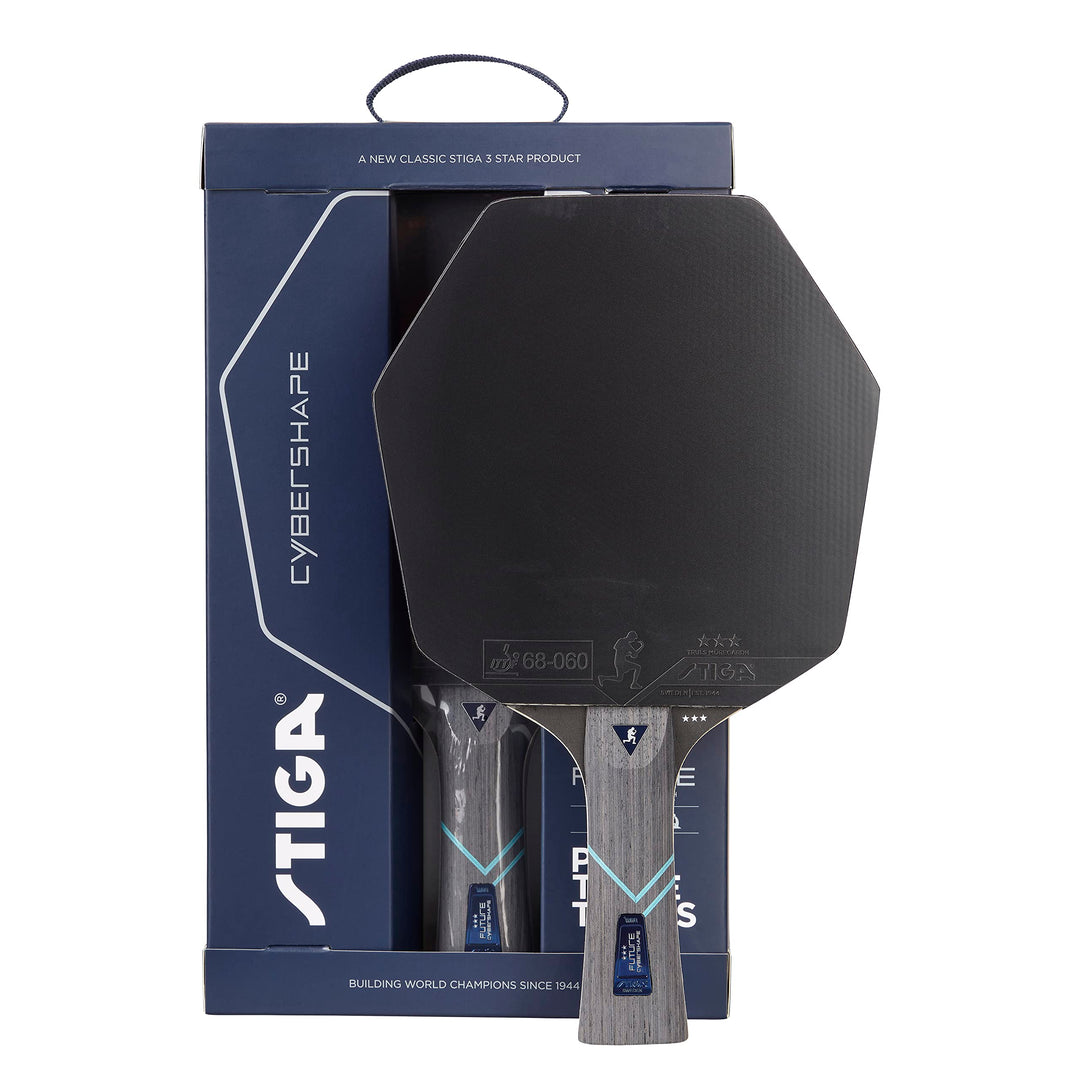 STIGA Tischtennisschläger Cybershape Future, Revolutionärer 3-Sterne-Tischtennisschläger mit Sechsec
