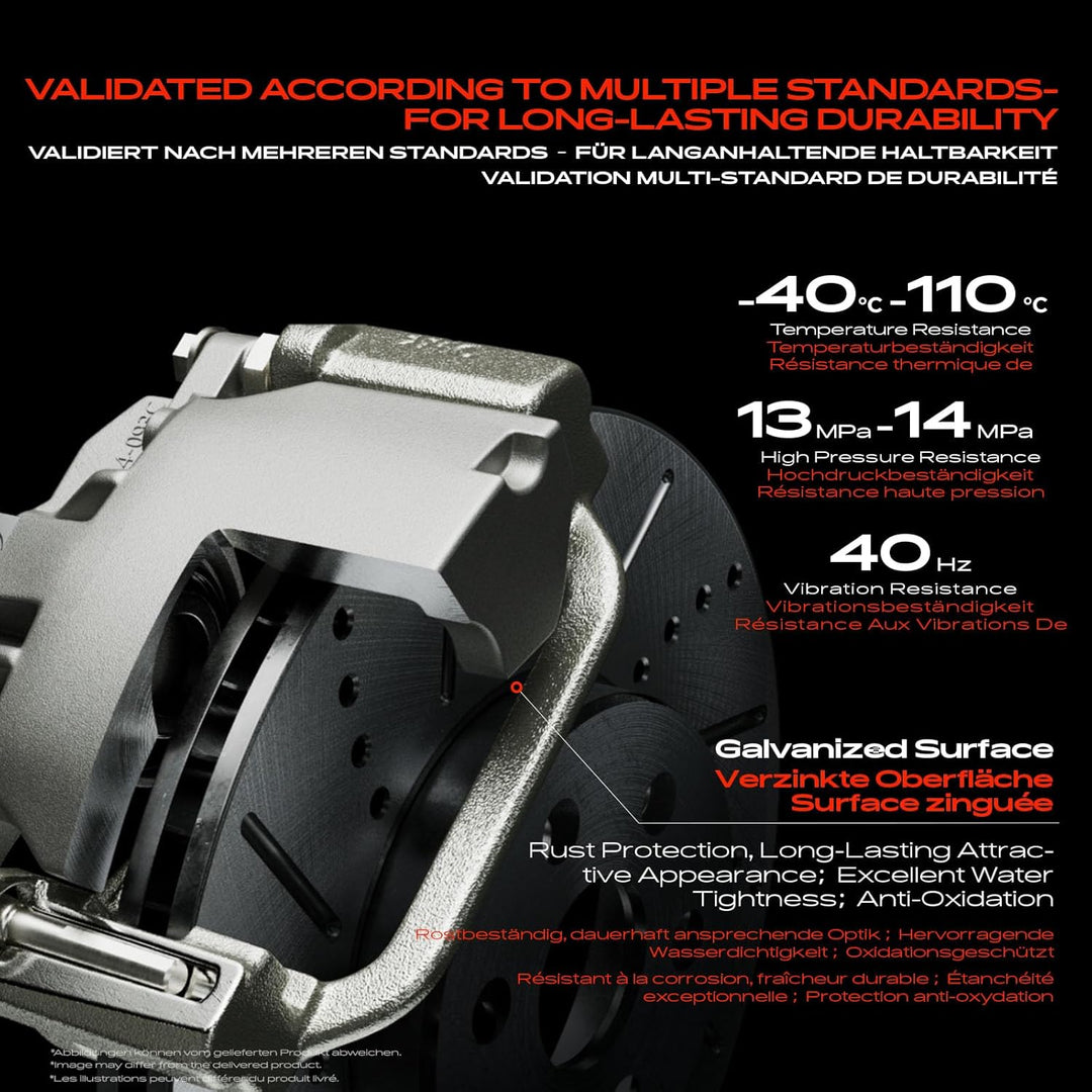 Frankberg 2x Bremssattel Bremszange Vorne Links Rechts Kompatibel mit Spark M300 1.0L 1.2L 2010-2015