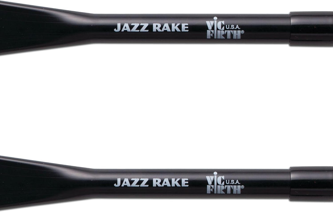 Vic Firth Jazz Rake – Retractable - Red Plastic Handle, Jazz Rake