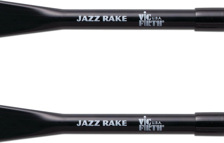 Vic Firth Jazz Rake – Retractable - Red Plastic Handle, Jazz Rake