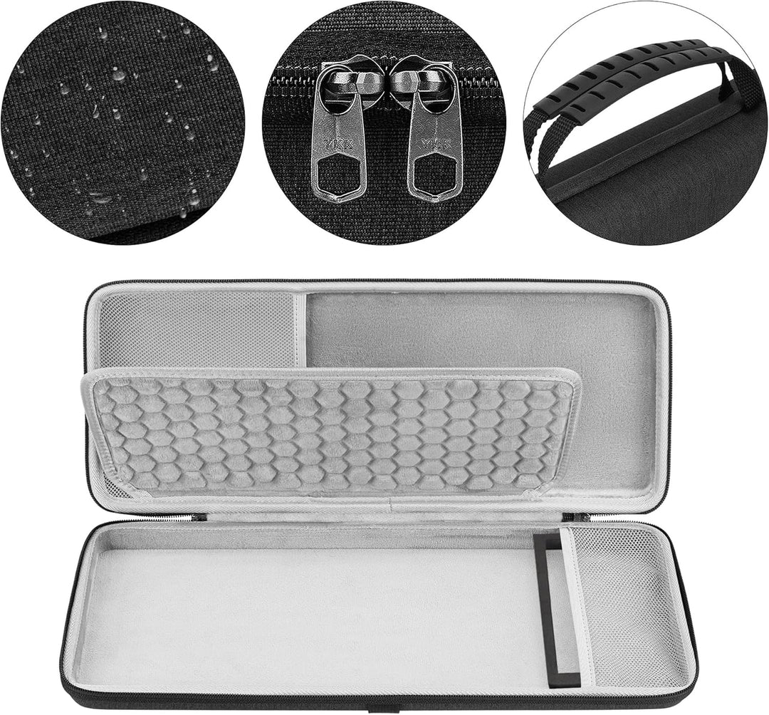 GEEKRIA 75% Tastaturhülle, Hartschalen-Reisetasche für kabellose tragbare Tastatur mit 84 Tasten, ko