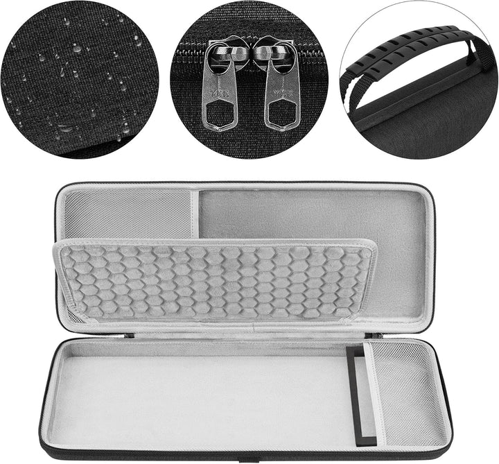 GEEKRIA 75% Tastaturhülle, Hartschalen-Reisetasche für kabellose tragbare Tastatur mit 84 Tasten, ko