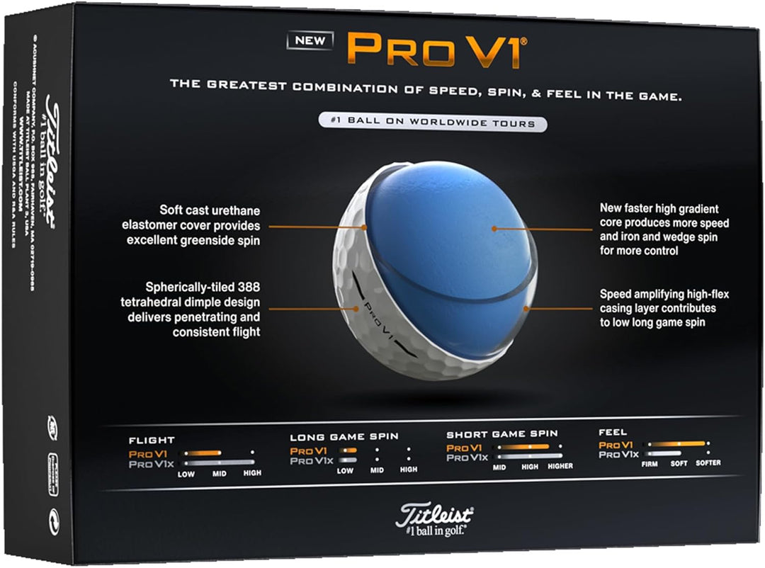 Titleist Pro V1 Hohe Zahlen Weiss/opulenter Garten, Hohe Zahlen Weiss/opulenter Garten