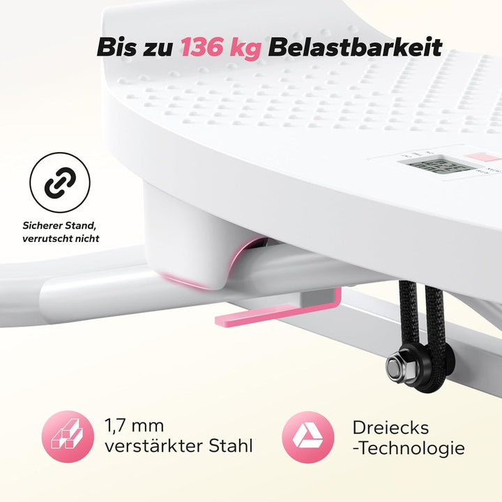 MERACH Seitliches Balance Board Erwachsene mit Display, Gleichgewichtstrainer mit 2 Widerstandsbände