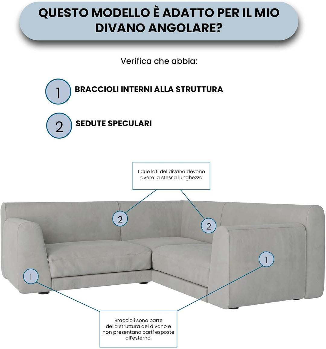 Italian Bed Linen Dehnbarer Spannbezug für Sofas Dahlia, 92% Polyester, 8% Elastometer, Dunkelgrau,