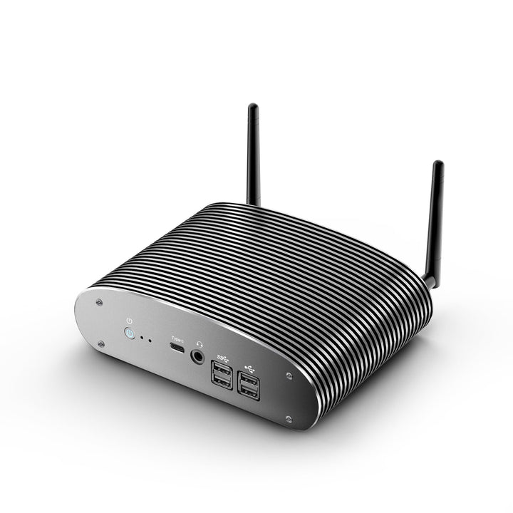 Industrieller lüfterloser Mini PC i5 1235U (10C/12T bis zu 4,4 GHz) 16GB RAM 512GB SSD, 100% geräusc