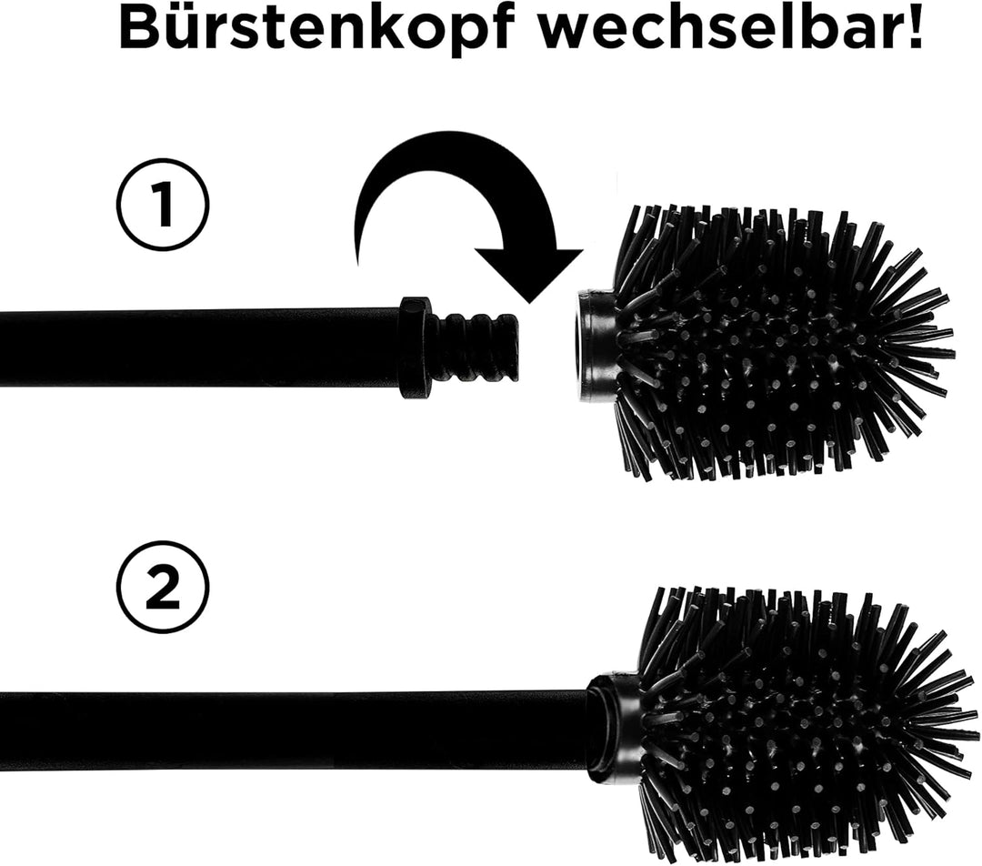 BUNDLE Wäschekorb faltbar 2er Set + WC Bürste Silikon Edelstahl