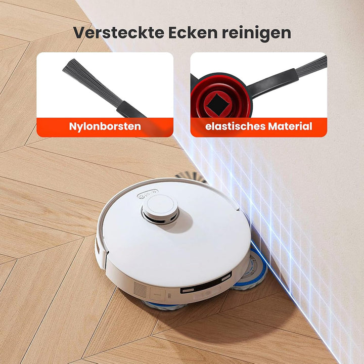 20 Stück Zubehör für Ecovac Deebot T30 / T30 Pro Omni Saugroboter, 1 Hauptbürste 6 Staubbeutel 4 Wis