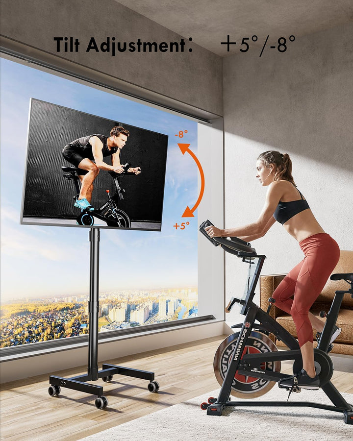 FORGING MOUNT TV Ständer Rollbar für 23-60 Zoll Plasma/LCD/LED Fernseher | Fernsehständer mit Rollen