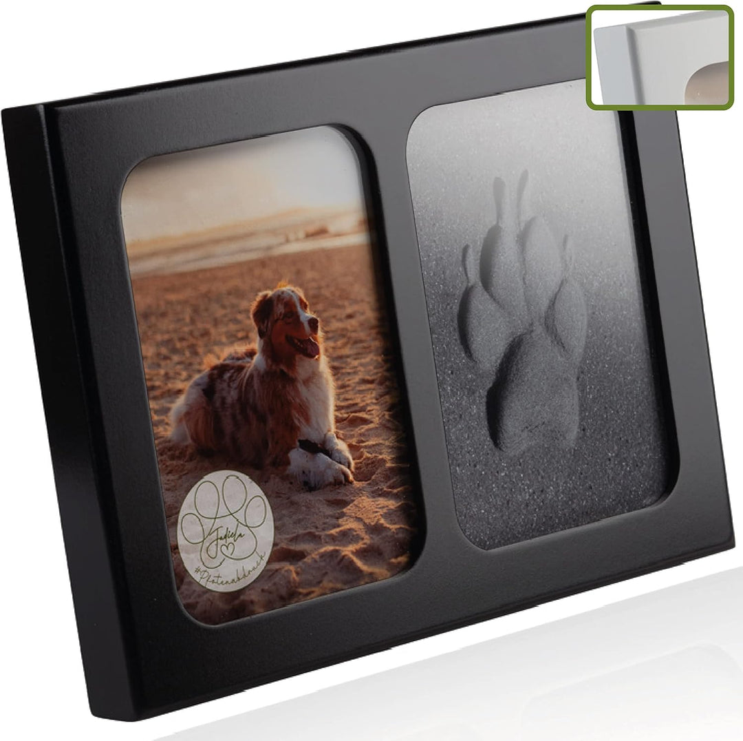 Jadiela Pfotenabdruck Set Hund oder Katze 3D Bilderrahmen Abdruck Hundepfote Geschenk Hund, Pfotenab