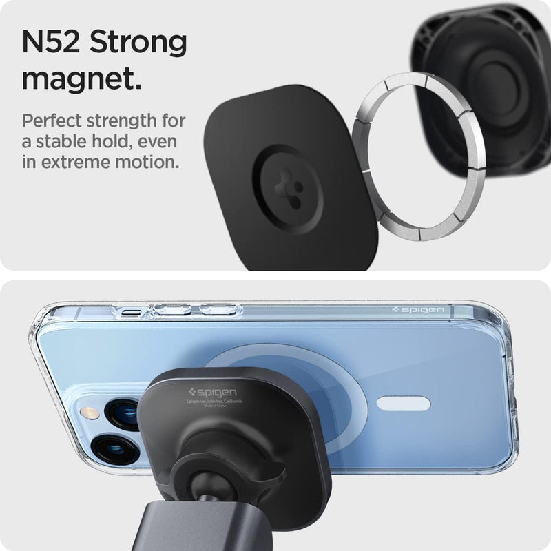 Spigen OneTap Pro MagFit [2022 Upgraded] KFZ Handyhalterung Auto Designed für Magsafe Kompatibel mit