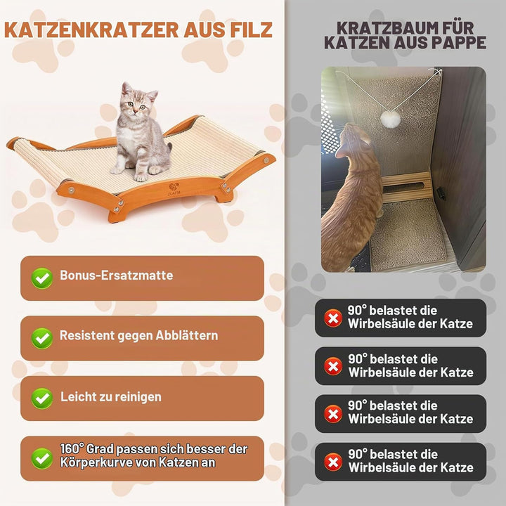 Sisal Kratzmatte Katze Bett, Extra gross Kratzpappe für Katzen, Fussmatte Sisalmatte Kratzpads für K