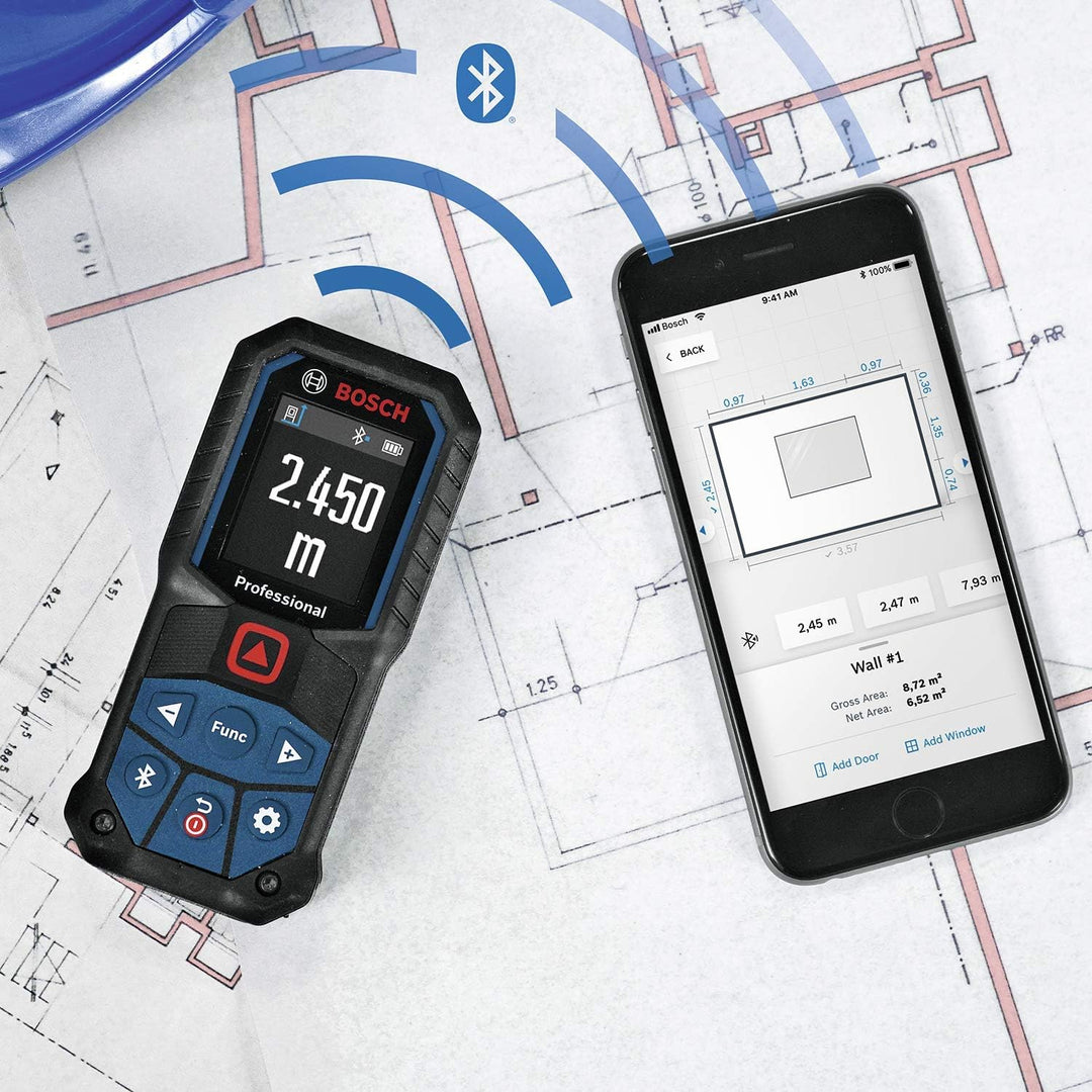 Bosch Professional Laser-Entfernungsmesser GLM 50-27 C (Reichweite: bis 50 m, robust, IP65, Bluetoot