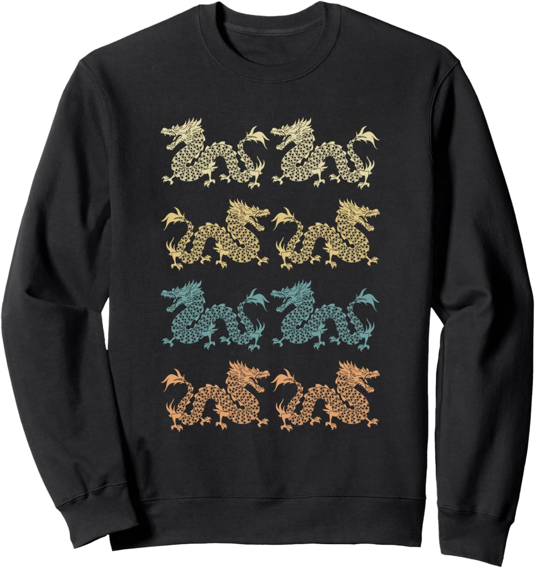 Mystisches Fabelwesen Fantasy Kreatur Chinesischer Drache Sweatshirt