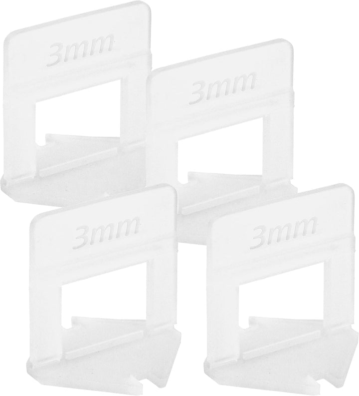 Lantelme Fliesen Nivelliersystem 1000 Stück Zuglaschen 3mm Fugenbreite Fliesen Höhe 3-15mm Fliesenve