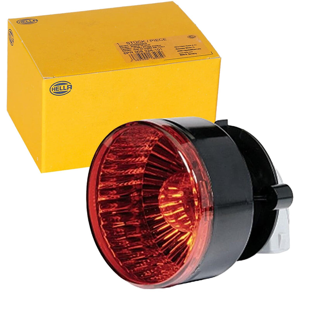 HELLA - Nebelschlussleuchte - Halogen - 12V - Einbau - Lichtscheibenfarbe: rot - Stecker: AMP - hint