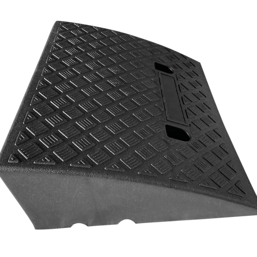 2 Stück Bordsteinrampen, Schwellenrampe 50x40x17cm Türschwellenrampe Rollstuhlrampe Tragbar Rampe Ro