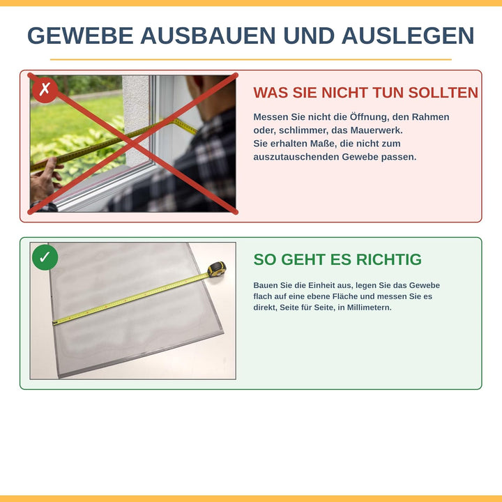 FaiX3.it - Ersatznetz für Fliegengitter, Massanfertigung, Farbe grau, verstärkte Kanten und winddich