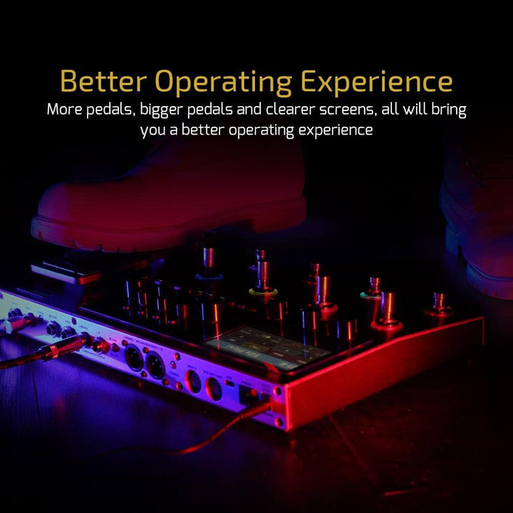 Valeton Effektpedal Multi-Effekte Gitarren Bass Prozessor Gitarren Bass Amp Modeling IR Cabinets Sim