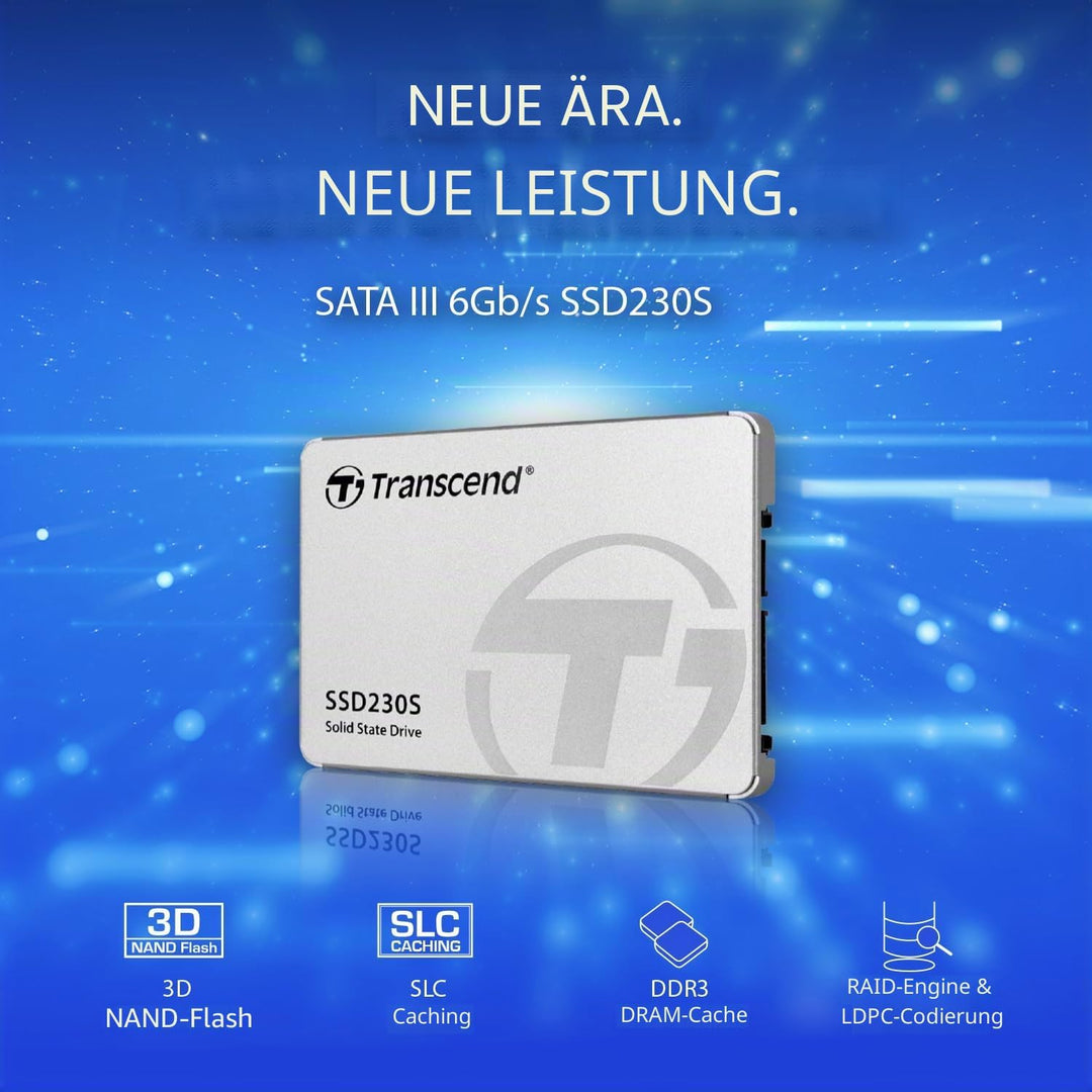 Transcend 1TB SATA III 6Gb/s interne 2.5” SSD (HDD) für Aufrüstung von Desktop-PCs, Laptops, Noteboo