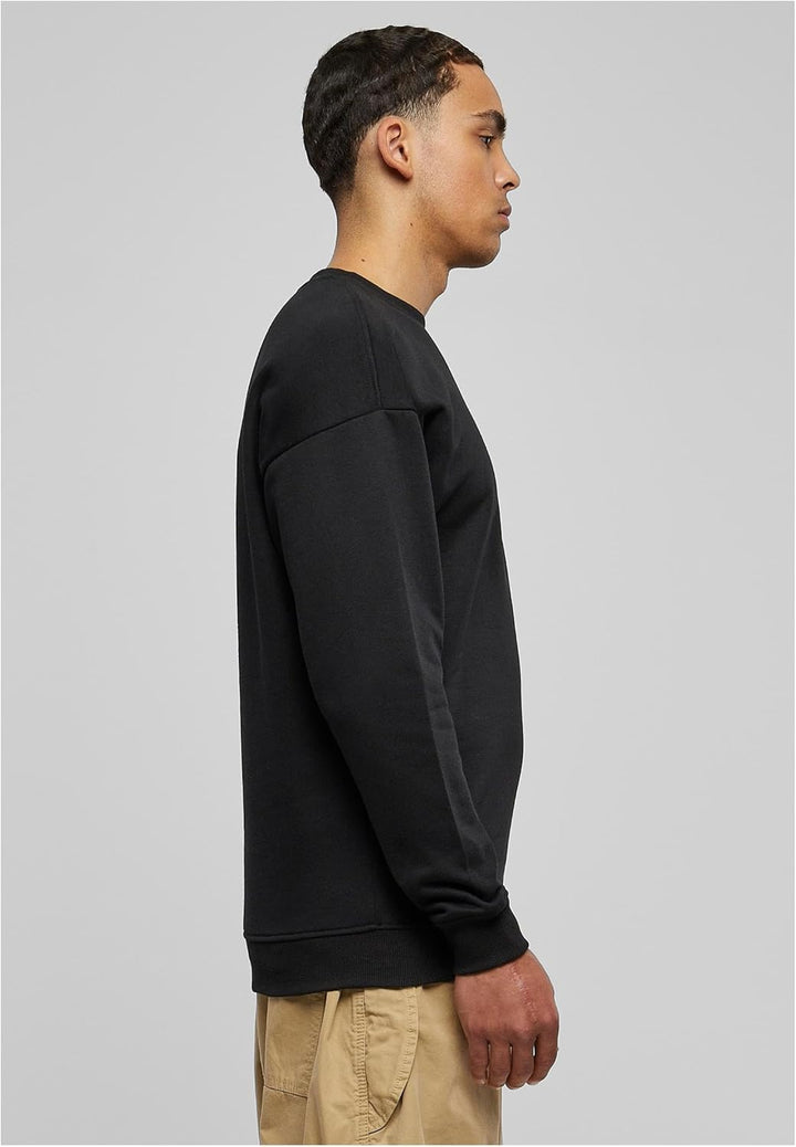 Urban Classics Herren Sweatshirt Sweat Crewneck, Pullover mit breiten Rippbündchen für Männer in vie