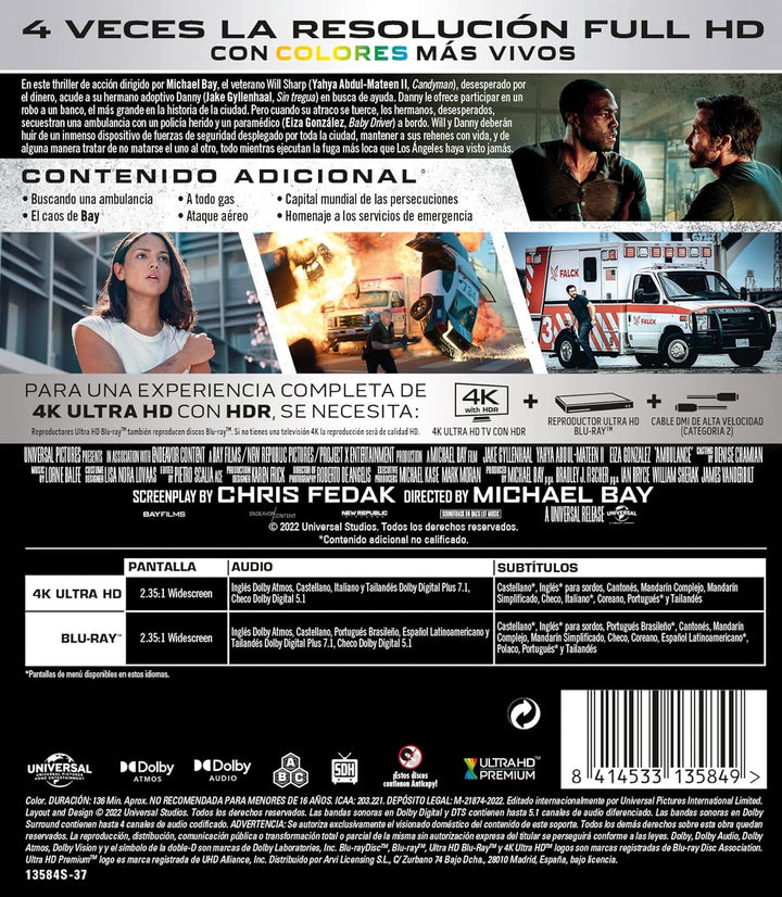 Ambulance: plan huida(4K UHD+BD) - BD