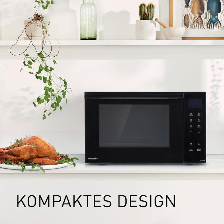 Panasonic NN-DF38PBEPG Kombi-Mikrowelle & Grill, 1000 W, 23 l, Inverter-Tech, Eco Kombi Modus, Flach