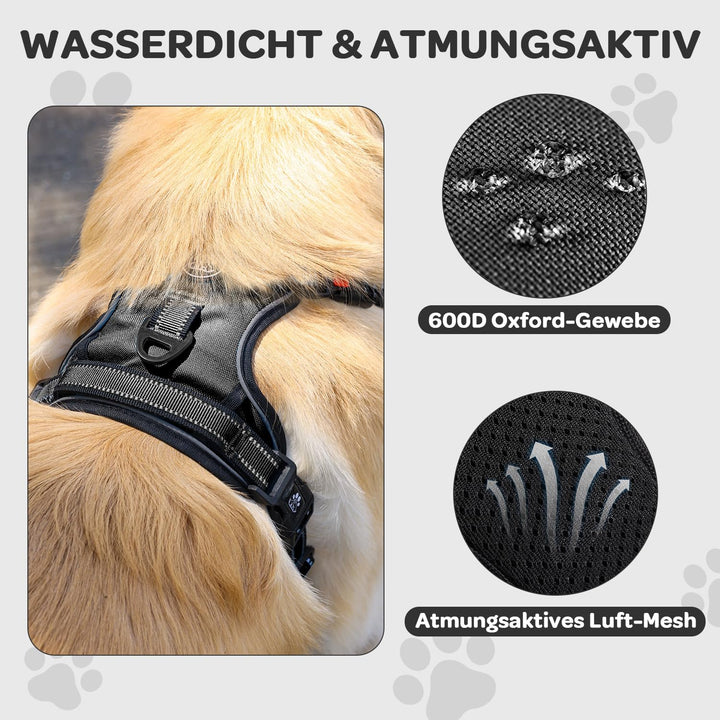 FURRYFECTION Anti Zug Hundegeschirr, Brustgeschirr kleine Hunde Sicherheitsgeschirr Welpen, Antizugg