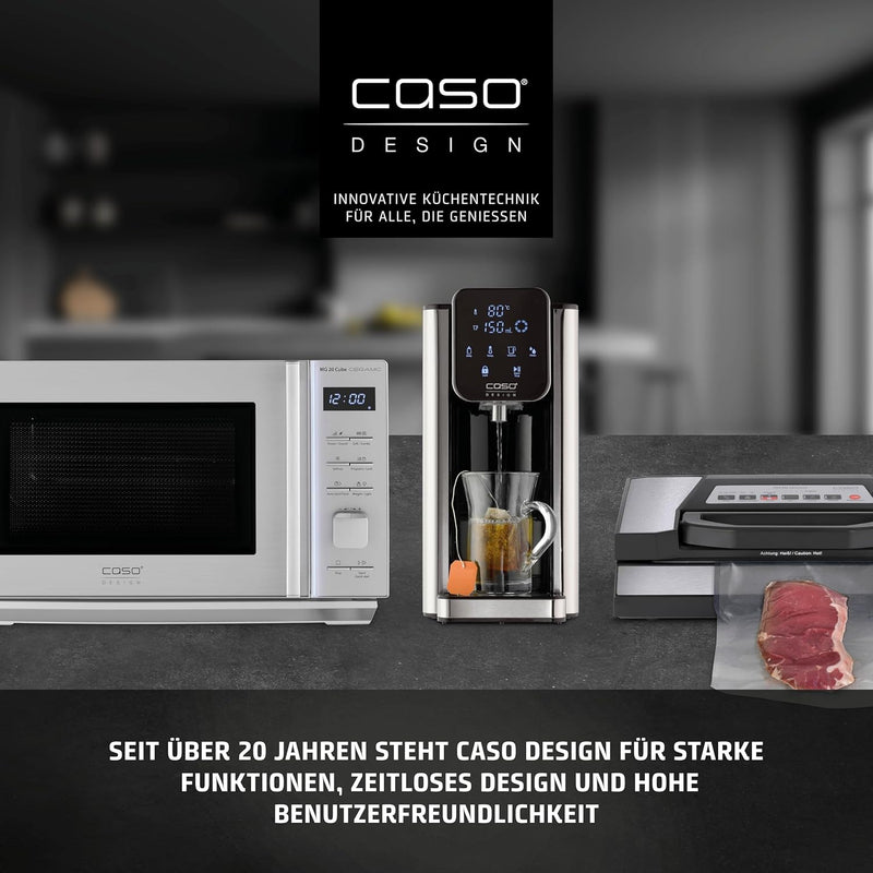 CASO | MG20 Ceramic menu 2-in-1 Mikrowelle mit Grill | Keramikboden und Grill-Rost für 2 Ebenen, 900
