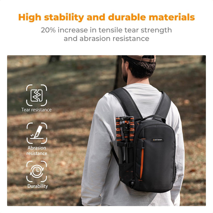 K&F Concept Kamerarucksack für Fotografen, Fotorucksack Klein Multifunktionale Camera Backpack Wasse