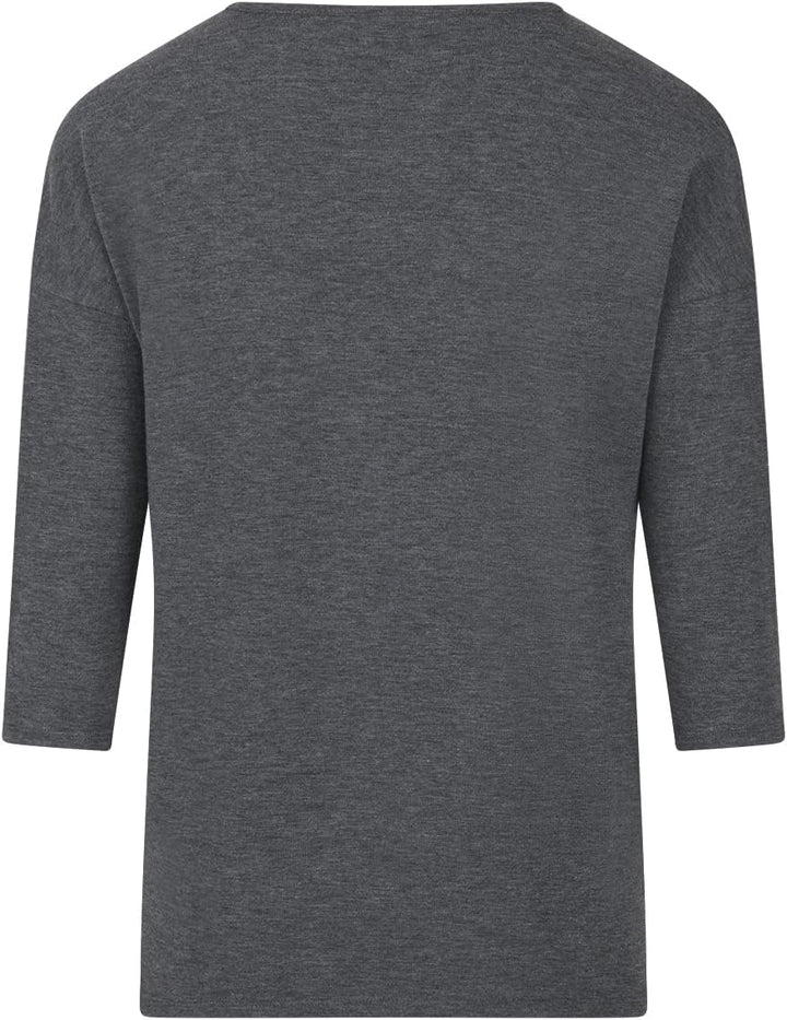 ONLY Damen Top ONLGLAMOUR 2er Pack 3/4 Ärmel Basic Shirt Rundhals Loose Fit Langarmshirt Oberteil Mu