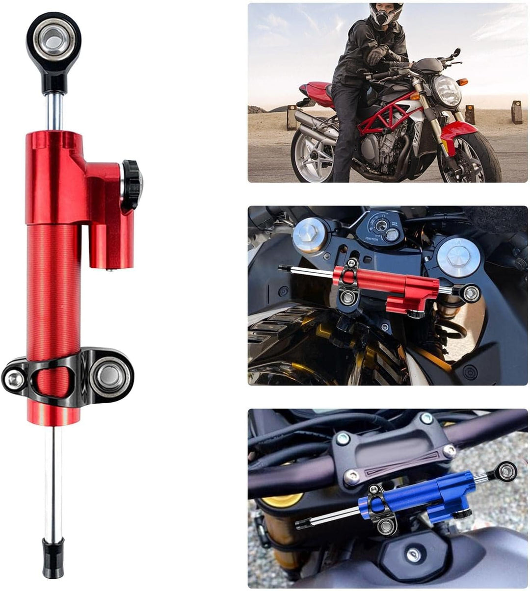 Motorrad Lenkungsdämpfer, Universal-Lenkungsdämpferstabilisator aus Aluminiumlegierung Dämpfer Stabi