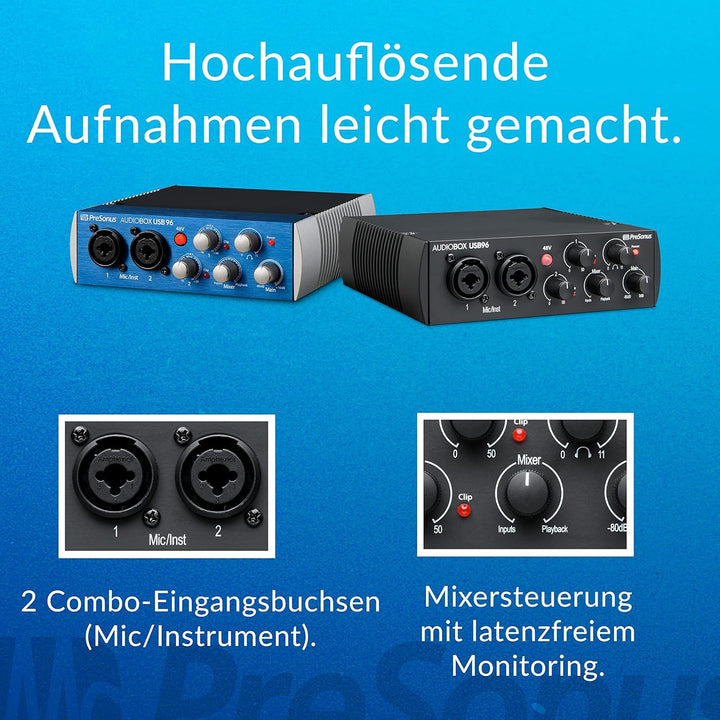 PreSonus Audio Interface, 25-jährige Jubiläumsausgabe, Streaming und Podcasting Audio Interface Audi