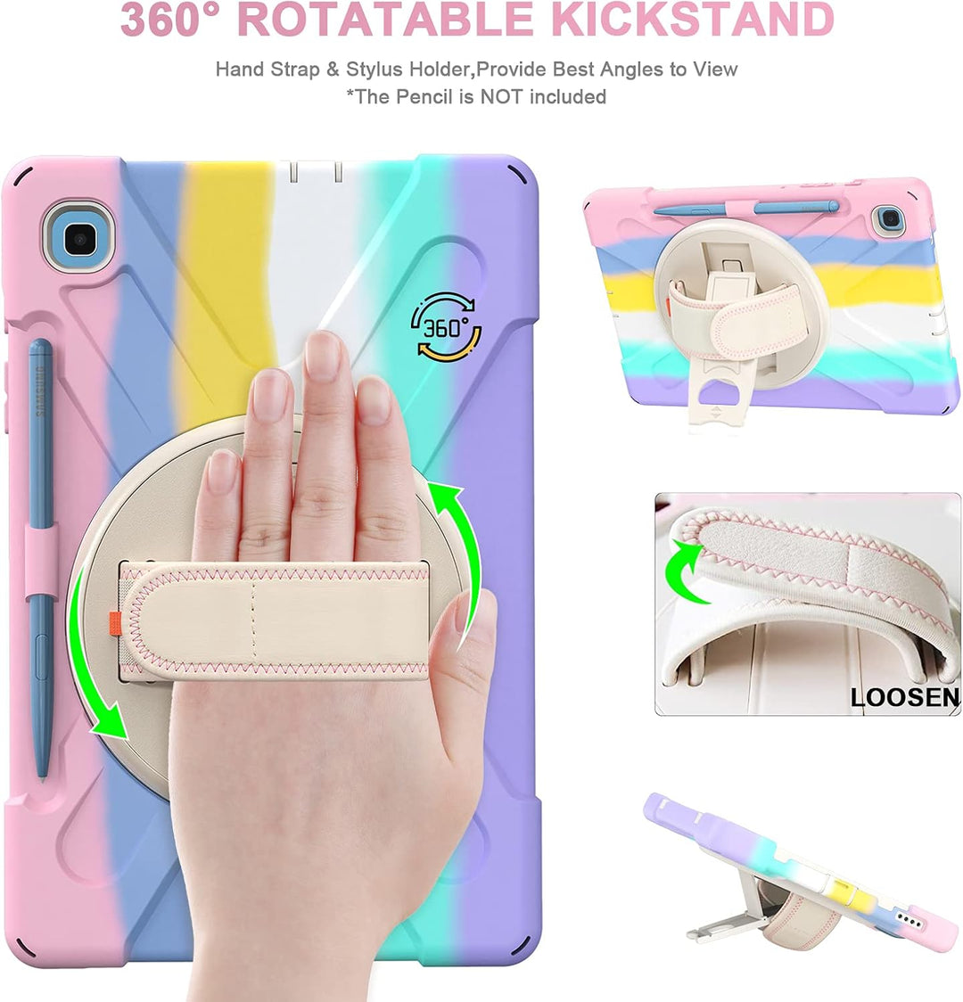 Gerutek Hülle Samsung Galaxy Tab S6 Lite 10,4 Zoll (2024/2022/2020), Stossfeste Robust Panzerhülle m